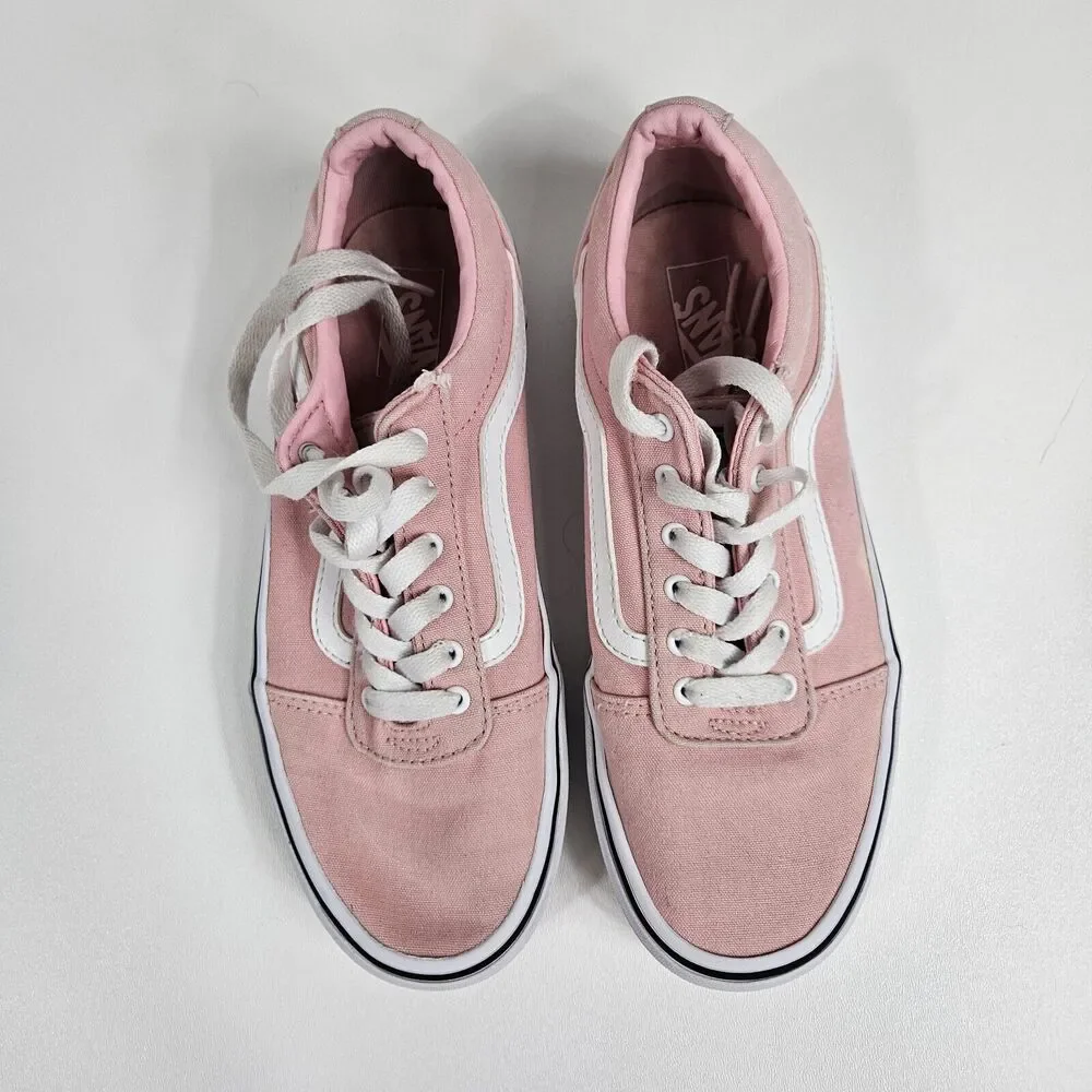 Vans Kids Old Skool Shoe -‎ Girls Size 5 - Powder Pink